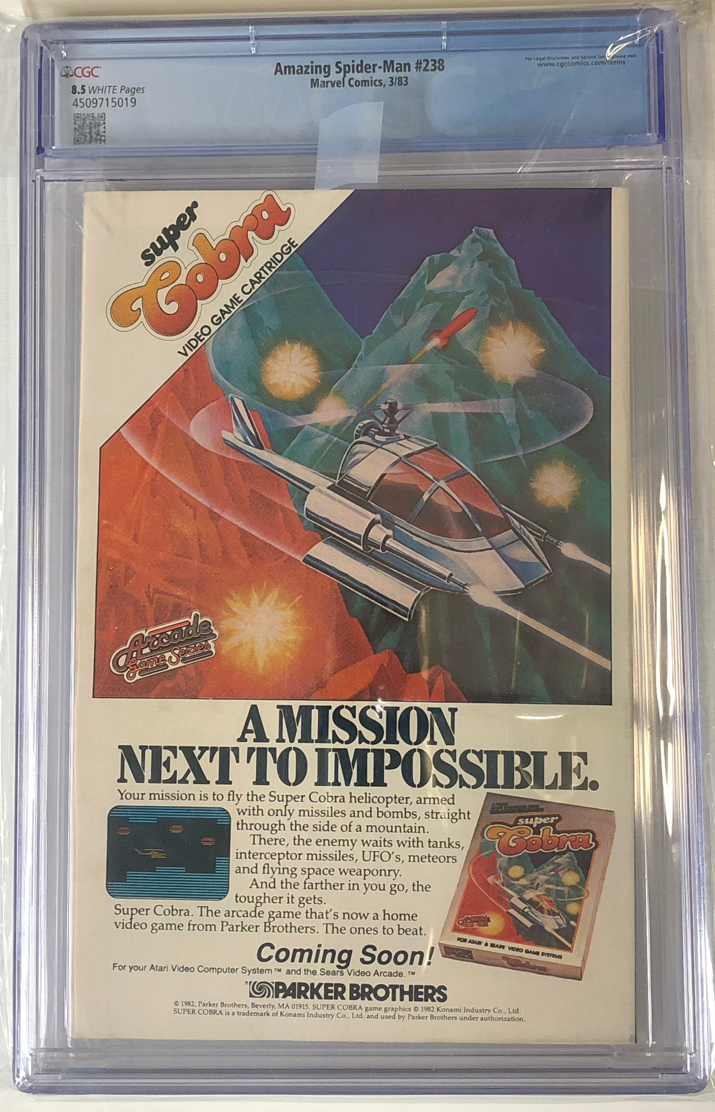 Amazing Spider-Man #238 CGC 8.5 graded comic book Hobgoblin key issue slab back