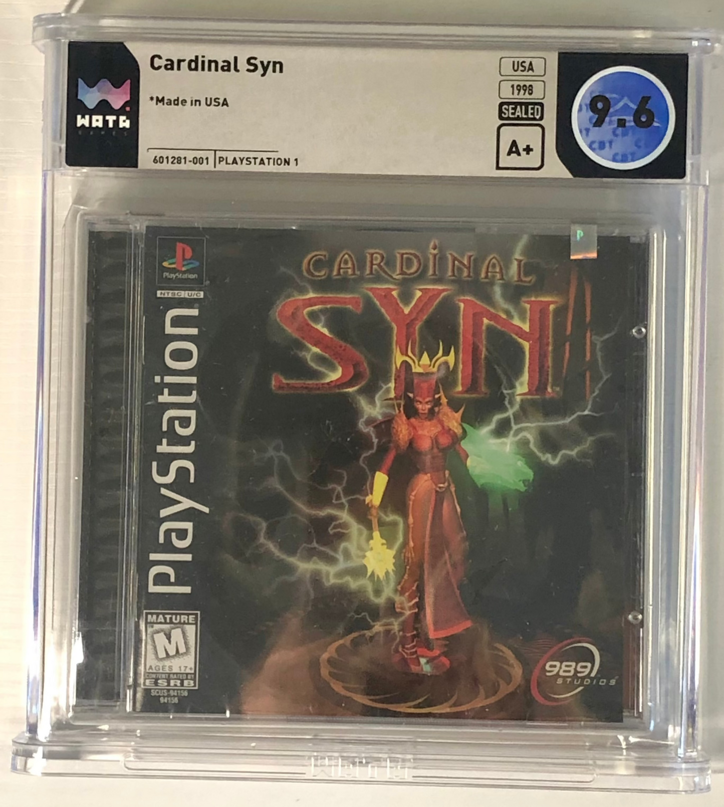 Cardinal Syn - Wata 9.6 A+ Playstation video game graded Collectible Sealed Front New