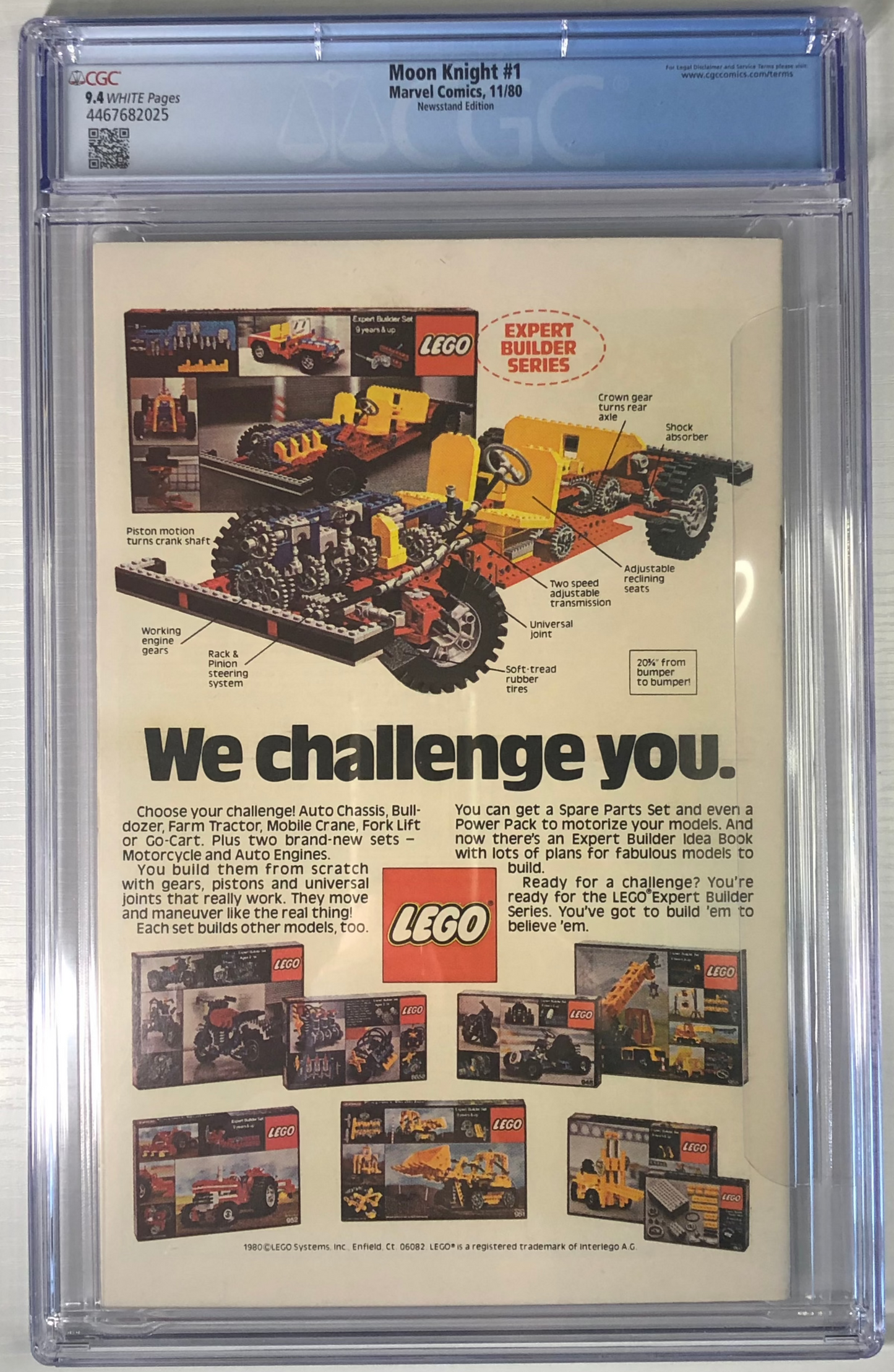 Moon Knight #1 Newsstand Edition CGC 9.4 White Pages Comic Book Collectible Graded