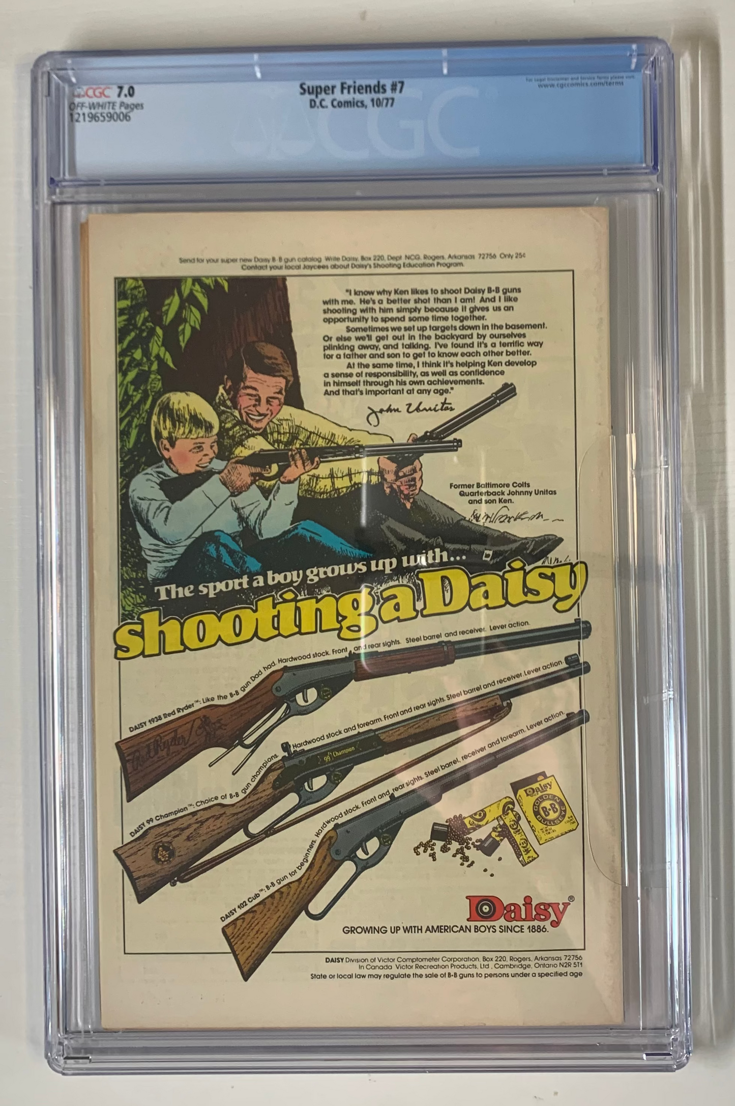 Super Friends #7 - CGC 7.0 - Bronze Age CGC Graded Comic Book - Key Back