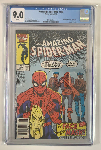 Amazing Spider-Man #276 - CGC 9.0 Copper Age Graded Comic Book Front Key