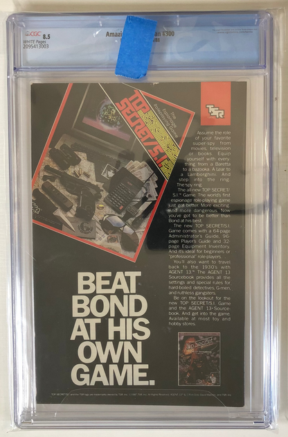 Amazing Spider-Man #300 CGC  8.5 - Modern Age CGC Graded Comic Book key back