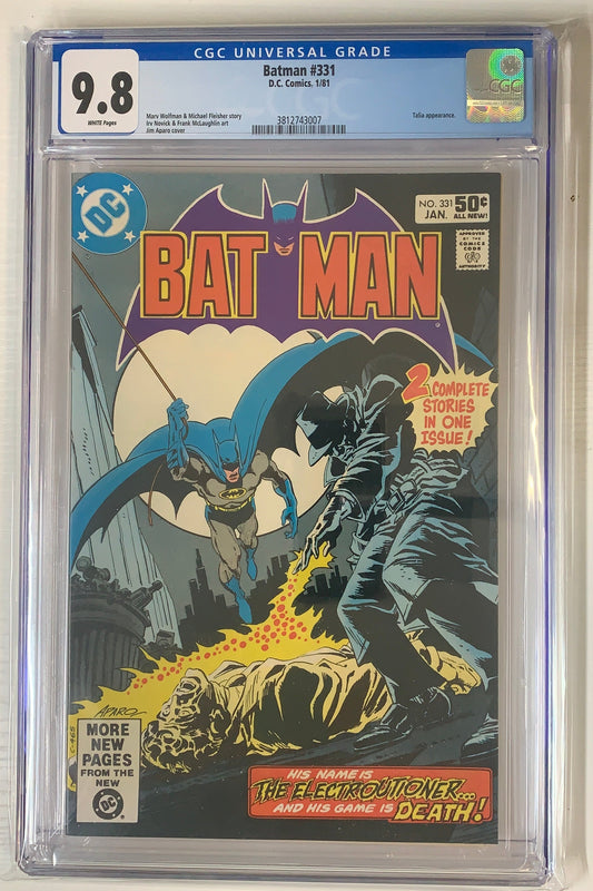 Batman #331 - CGC 9.8 Bronze age graded comic books front cover