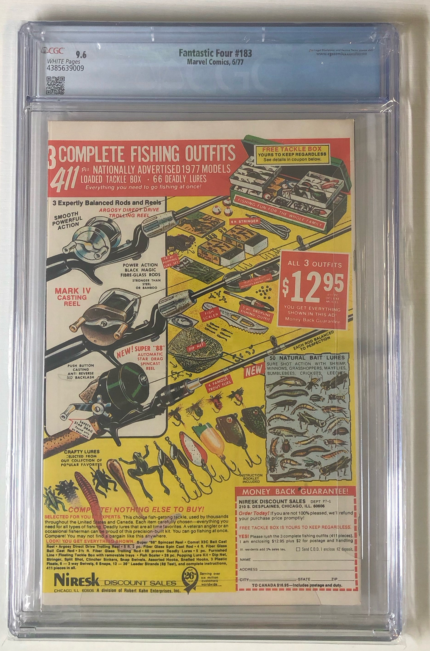 Fantastic Four #183 CGC 9.6 bronze age comic book back