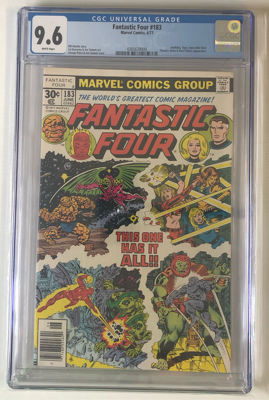 Fantastic Four #183 CGC 9.6 bronze age comic book front