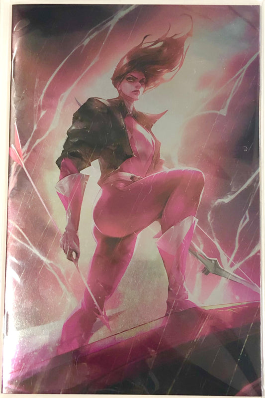 Mighty Morphin Power Rangers: The Return #2 - Ivan Tao Virgin foil - ltd 500 Boom! studios comic book pink ranger