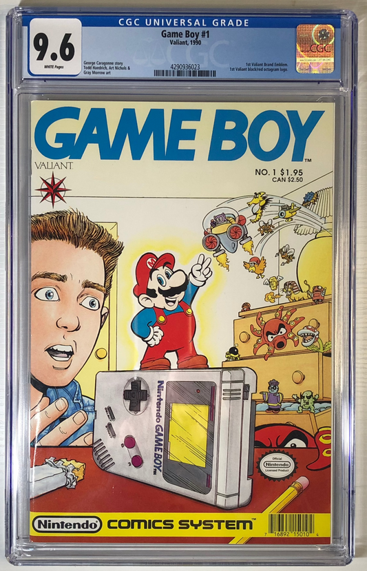 Game Boy #1 CGC 9.6 graded comic book slab mario Front 1990