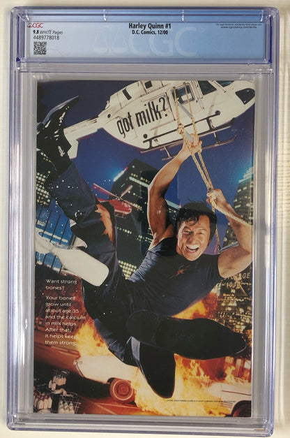 Harley Quinn #1 CGC 9.8 Modern CGC graded comic book dc comics key back