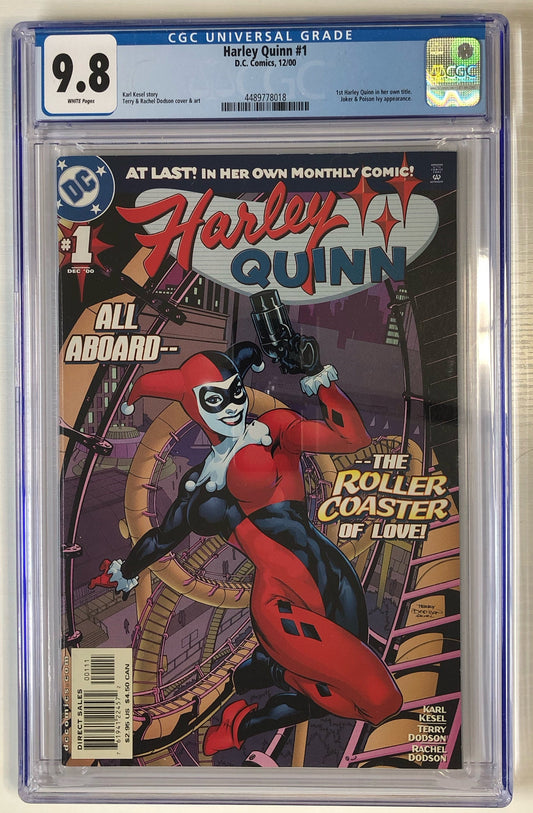 Harley Quinn #1 CGC 9.8 Modern CGC graded comic book dc comics key front