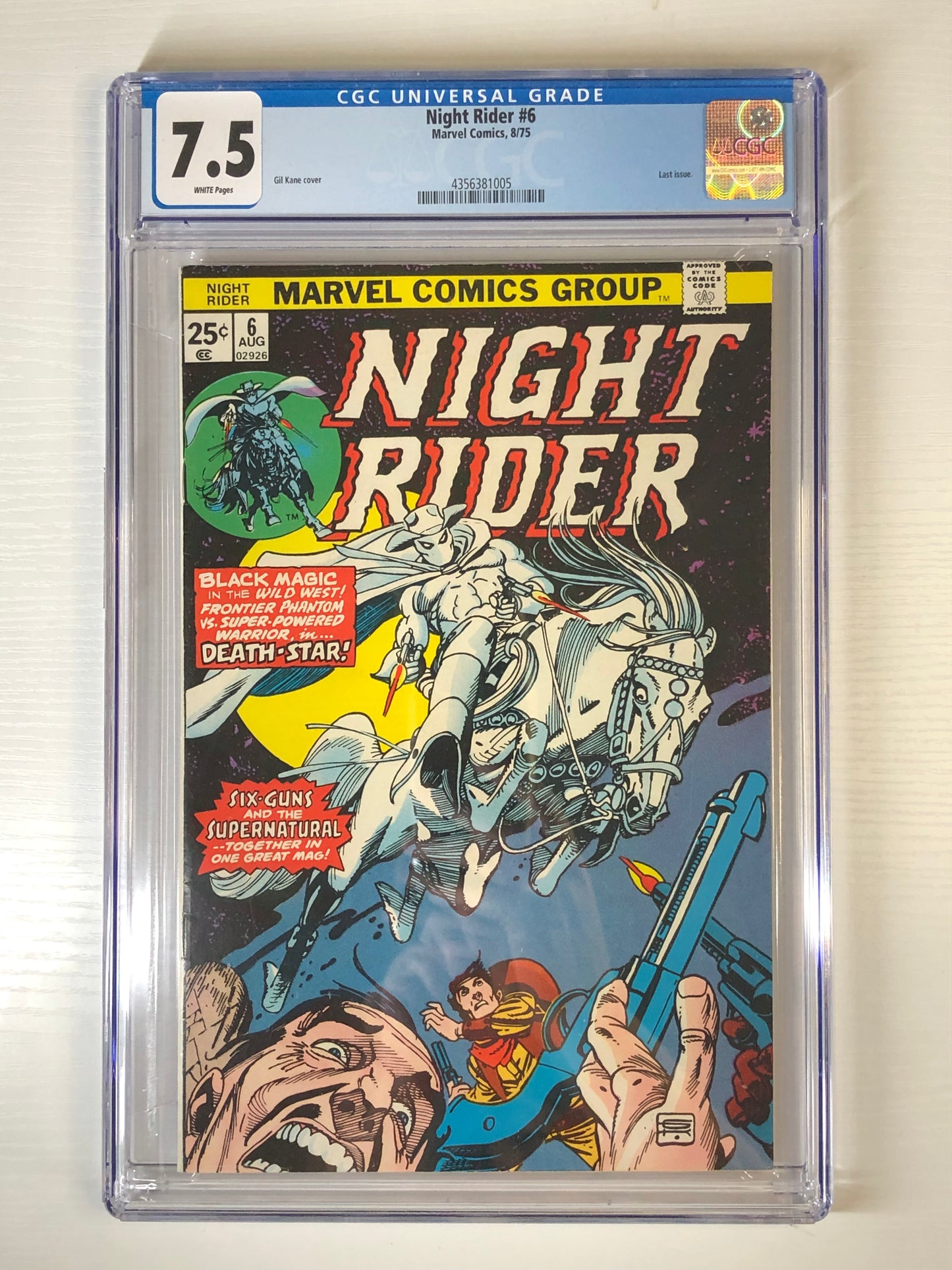 Night Rider #6 CGC 7.5