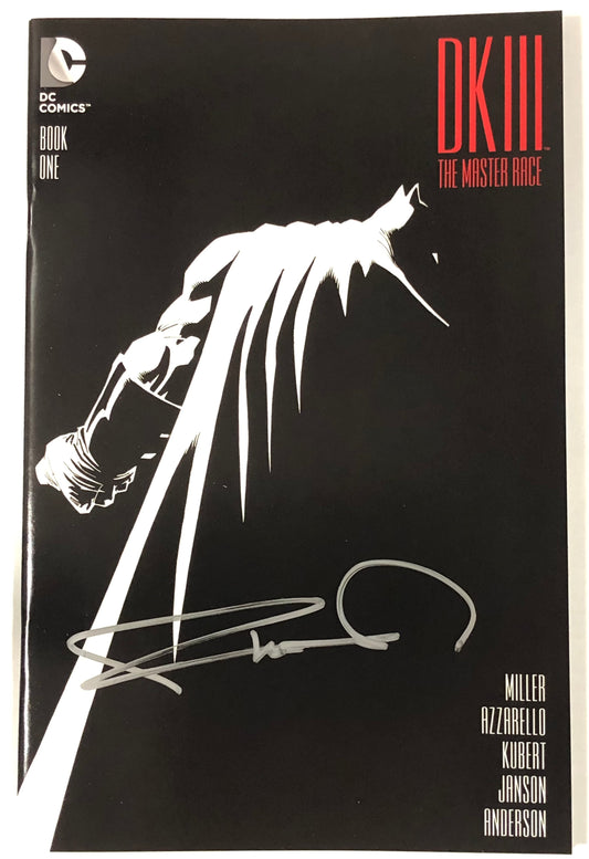 Dark Knight 3: The Master Race #1 Signed by Frank Miller modern dc comic book