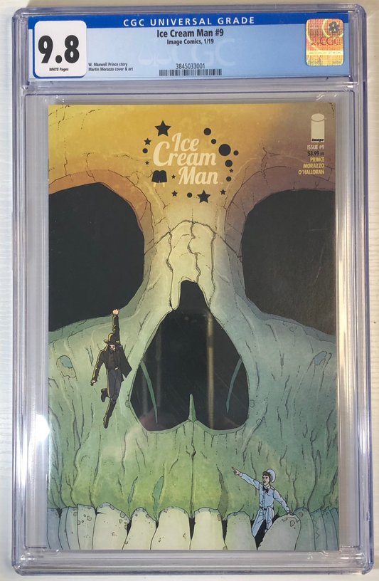Ice Cream Man #9 - CGC 9.8 graded comic book collectible slab front