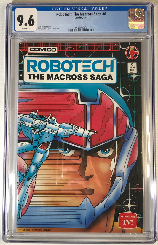 Robotech: The Macross Saga #6 CGC 9.6 brozne age graded comic book slab front