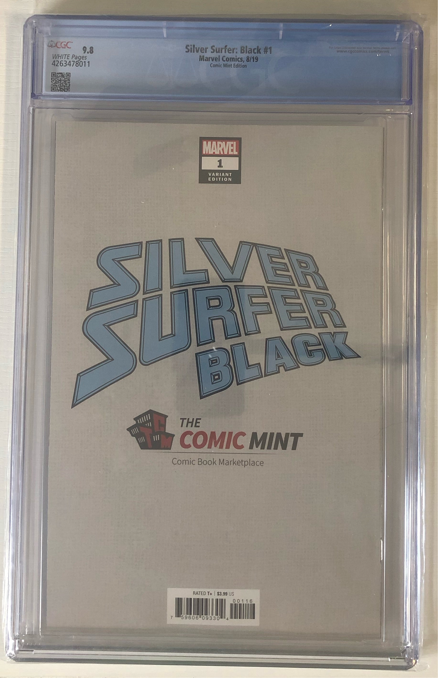 Silver Surfer: Black #1 CGC 9.8 - Comic Mint Edition modern graded comic book back