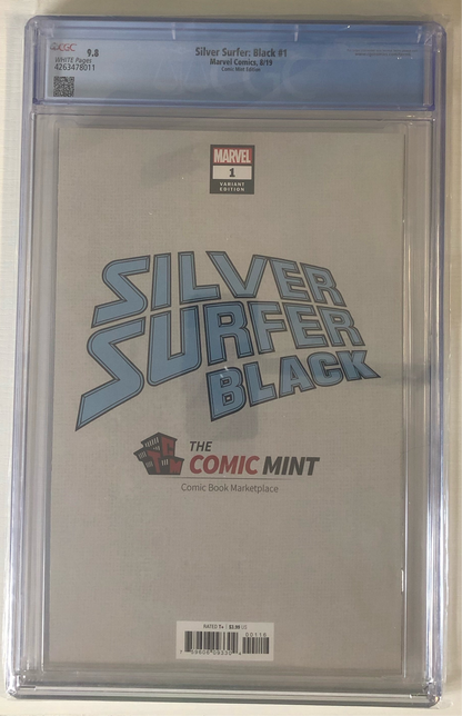 Silver Surfer: Black #1 CGC 9.8 - Comic Mint Edition modern graded comic book back