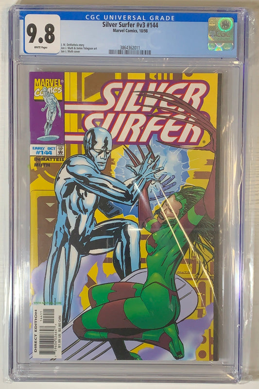 Silver Surfer #v3 #144 - CGC 9.8 graded cgc comic book modern front cover