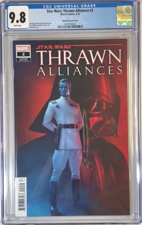 Star Wars: Thrawn Alliances #2 CGC 9.8 - Rahzzah Variant graded comic book slab modern front