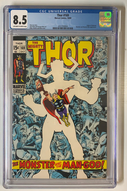 Thor #169 - CGC 8.5 Silver age graded comic book key front
