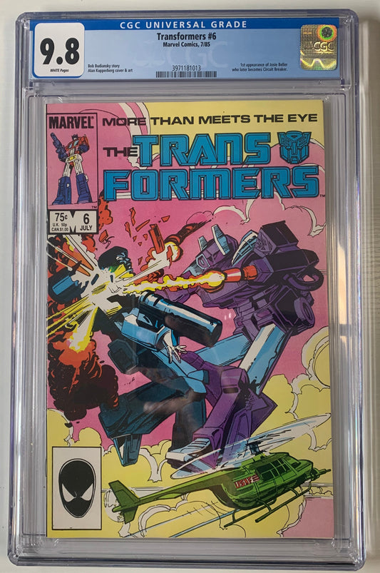 Transformers #6 CGC 9.8