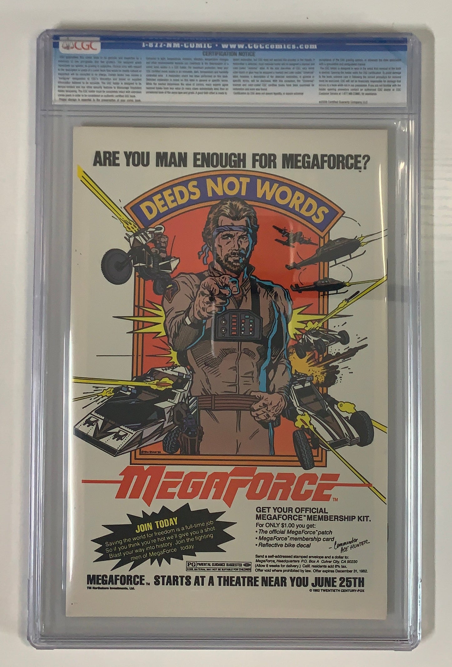 Wolverine Limited Series #1 CGC 9.4 Bronze Age Graded Comic book Key Front Bronze Age Graded Comic Book Key Back