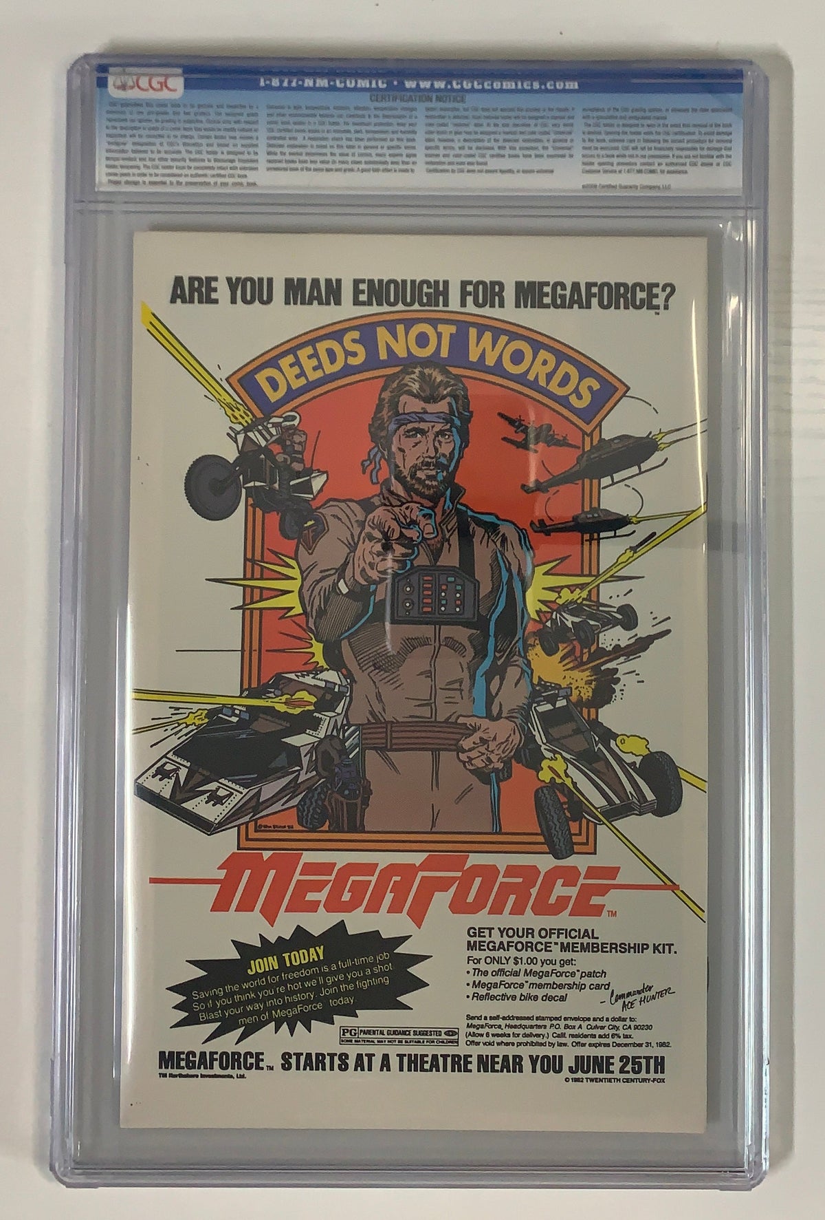 Wolverine Limited Series #1 CGC 9.4 Bronze Age Graded Comic book Key Front Bronze Age Graded Comic Book Key Back