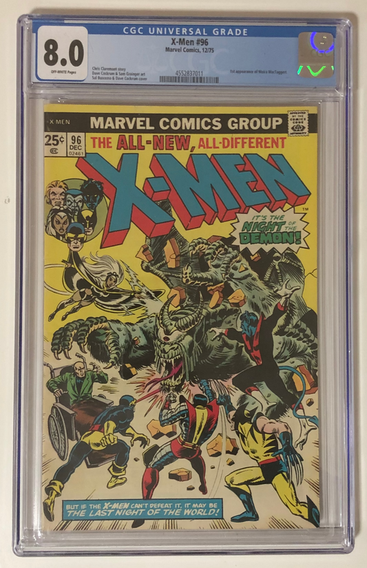 X-Men #96 CGC 8.0 bronze age graded comic book key front